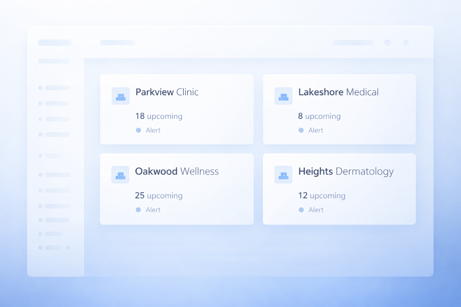 Treatment plans and care packages for clinics